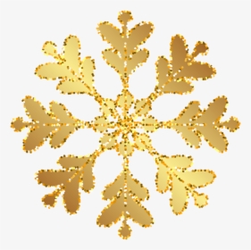 Gold Snowflake Png- - Gold Snowflake Transparent Background, Png Download, Free Download