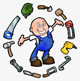 Free Handyman Logos Clipart - Tools Png Cartoon Transparent, Png Download, Free Download