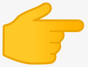 Backhand Index Pointing Right Icon - Pointing Finger Emoji, HD Png Download, Free Download