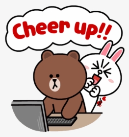 Sticker Line Png - Line Brown And Cony Gifs, Transparent Png, Free Download