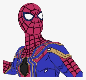 Iron Spiderman Clipart Superheroes - Real Iron Spider Drawings, HD Png Download, Free Download