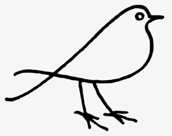 Transparent Birds Clipart Black And White - Black And White Clip Art Bird, HD Png Download, Free Download