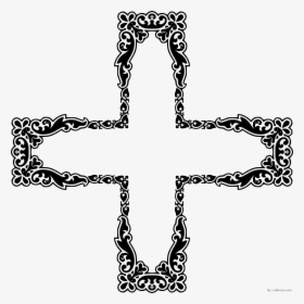 Decorative Cross Png - Corner Design, Transparent Png, Free Download