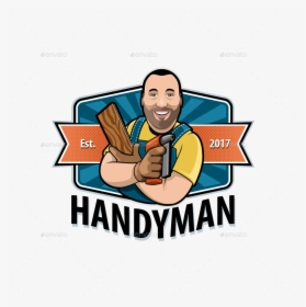 Handyman Clipart Png - Handy Man Mascot Logo, Transparent Png, Free Download