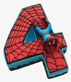 Spiderman Number 4 Png - Bolo De Gomas Homem Aranha, Transparent Png, Free Download