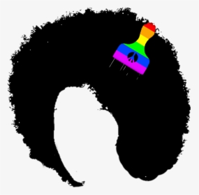 #afro #hairstyle #rainbow #funky #peacesign - Afro Icon Transparent Background, HD Png Download, Free Download