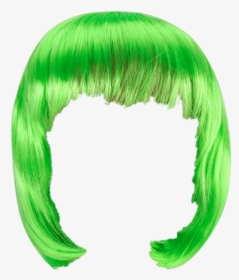 Wig Green Bob - Green Wig Png, Transparent Png, Free Download