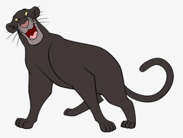 Bagheera The Jungle Book Mowgli Baloo The Second Jungle - Jungle Book Cartoon Panther, HD Png Download, Free Download