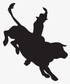 Transparent Wrestlers Clipart - Bull Rider Silhouette Png, Png Download, Free Download