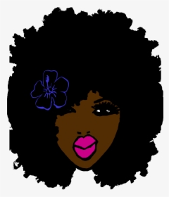 Black Woman Face Silhouette, HD Png Download, Free Download