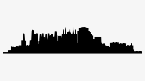 Drawing Cityscape Perspective Transparent Png Clipart - City Skyline Silhouette Logo, Png Download, Free Download