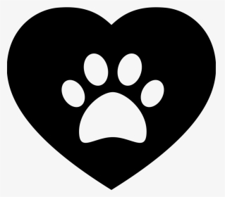 Dog Pawprint On A Heart - Corazon Con Huella De Perro, HD Png Download, Free Download