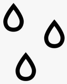 Raindrops Outlines Weather Symbol Of Water Drops - Rain Drops Icon Png, Transparent Png, Free Download