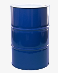 55 Gallon Blue W/white Head Tight Head Lined Steel - Box, HD Png Download, Free Download