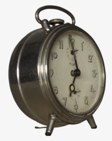 Despertador De Plata De Epoca - Vintage Alarm Clock Png, Transparent Png, Free Download