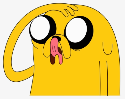 Jake The Dog Face Smiley Clip Art - Cartoon Confused Face Png, Transparent Png, Free Download