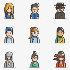 People Avatars - Young People Icon, HD Png Download, Free Download