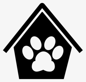 Dog Pawprint In A House - Desenho Casinha De Cachorro, HD Png Download, Free Download