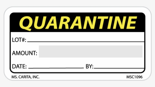 Quarantine Lot Labels - Vinden Nl, HD Png Download, Free Download