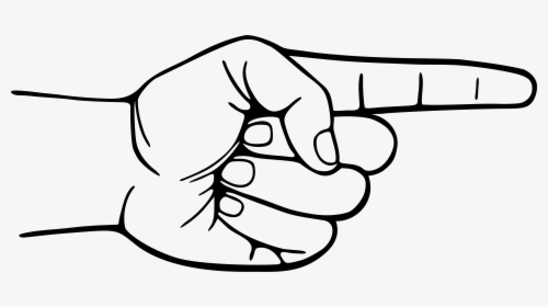 Index Finger Hand Drawing Gesture Cc0 - Pointing Finger Clip Art, HD Png Download, Free Download