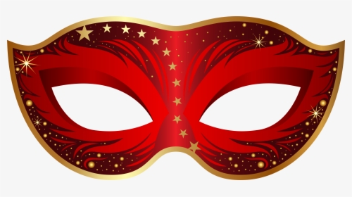 Red Carnival Mask Clip Art Image - Red Mardi Gra Mask, HD Png Download, Free Download