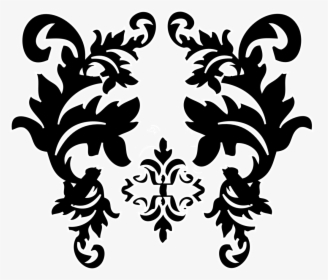 Black Damask Graphics Pictures Images For Myspace Layouts - Free Damask Clip Art, HD Png Download, Free Download