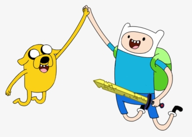 Transparent Geek Png - Finn And Jake Jumping, Png Download, Free Download