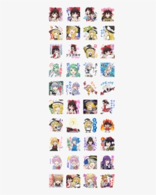 Touhou Project Character Stickers - Touhou Project Line Stickers, HD Png Download, Free Download
