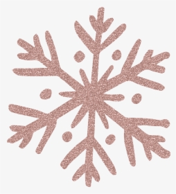 Gold Snowflakes Png - Pink And Gold Snowflake, Transparent Png, Free Download