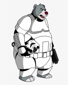 Stormtrooper Baloo By Lionkingrulez - Stormtrooper Line Art, HD Png Download, Free Download