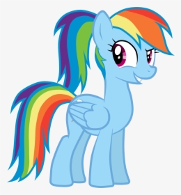Ponytail Clipart Horse Tail - Rainbow Dash New Hairstyle, HD Png Download, Free Download