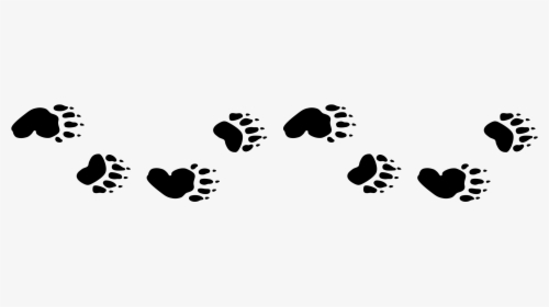 Footprint - Bear Paw Prints Clipart, HD Png Download, Free Download