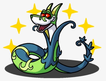 Shiny Serperior Kaa By Shawarmachine - Jungle Book Pokemon, HD Png Download, Free Download