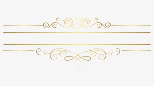 Gold Decorative Lines Png Transparent Background - Gold Fancy Lines Png, Png Download, Free Download