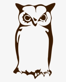 Owl Silhouette Clip Art - Gambar Tato Burung Hantu, HD Png Download, Free Download