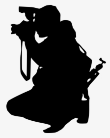13 Photographer With Camera Silhouette - Photography Clip Art Black And White Png, Transparent Png, Free Download