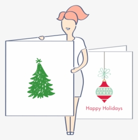Browse Our Premade Christmas Cards Templates - Illustration, HD Png Download, Free Download