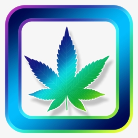 Marijuana Leaf Icon Png - Clipart Cannabis Leaf, Transparent Png, Free Download
