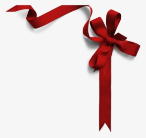 Christmas Ribbon Png Ribbon Png1533 - Corner Red Ribbon Png, Transparent Png, Free Download