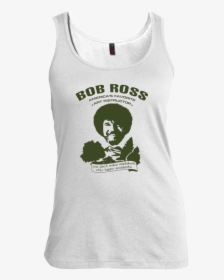 Bob Ross Men,women Tank Top - Bob Ross And White Clip Art, HD Png Download, Free Download