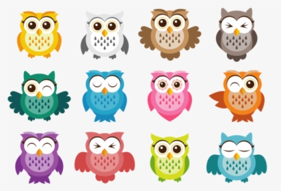 Owl Free Vector Art - Owl Stickers, HD Png Download, Free Download