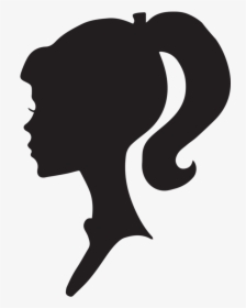 Female Silhouette Head Face Icon - Barbie Silhouette, HD Png Download, Free Download