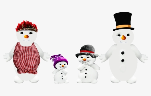 Snowman Family - Grup Keluarga, HD Png Download, Free Download