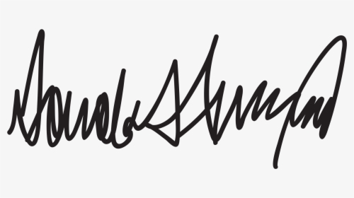 Donald Trump Signature - Donald Trump Signature Transparent, HD Png Download, Free Download