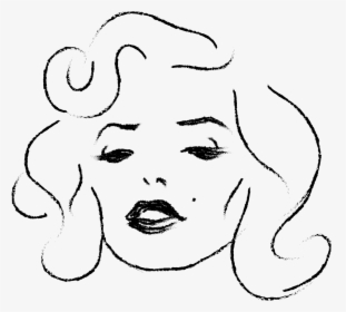 Marilyn Monroe Woman Face - Marilyn Monroe Line Drawing, HD Png Download, Free Download