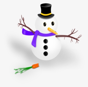 Snowman, Drawing, Transparent Background, Christmas - Muñeco De Nieve Con Fondo Transparente, HD Png Download, Free Download