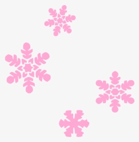Snowflakes Light Pink Clip Art - Pink Snowflake Clipart Transparent Background, HD Png Download, Free Download