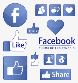 Facebook Like Button Symbol - Vector Facebook Png Icon, Transparent Png, Free Download