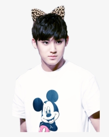 Seventeen Mingyu Mickey Mouse Style - Mingyu Transparent, HD Png Download, Free Download