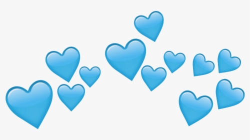 Transparent Crown Tumblr Png - Blue Heart Crown Png Transparent, Png Download, Free Download